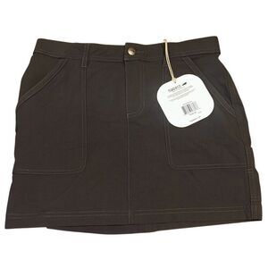 Toad&Co Rover Skort Skirt/Short Combo Soot Gray Size 8 Outdoors Athleisure